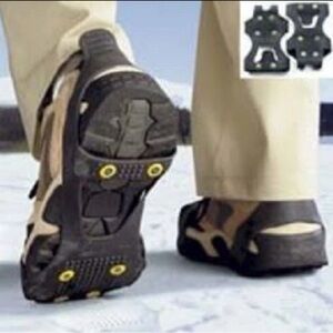 ICE  & SNOW TRACTION SLIP-ON SHOES UNISEX - MEN’S 8 TO 12 & WOMENS 9.5 TO 13
